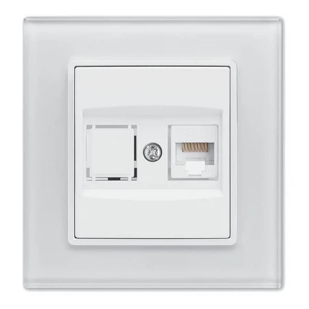 Розетка LAN Vesta-Electric Exclusive White белый FRZ00041017BEL