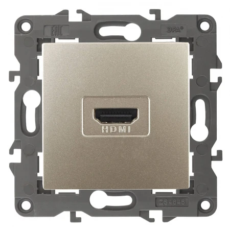 Розетка HDMI ЭРА Elegance 14-3114-04 Б0034335