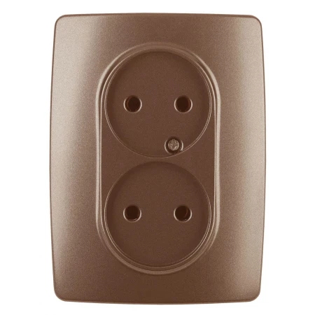 Розетка ЭРА 12 2x2P 16A 250V 12-2107-14 Б0031246