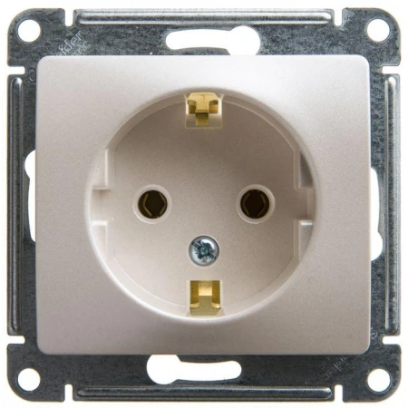 Розетка 2К+З Systeme Electric Glossa 16A 250V перламутр GSL000643