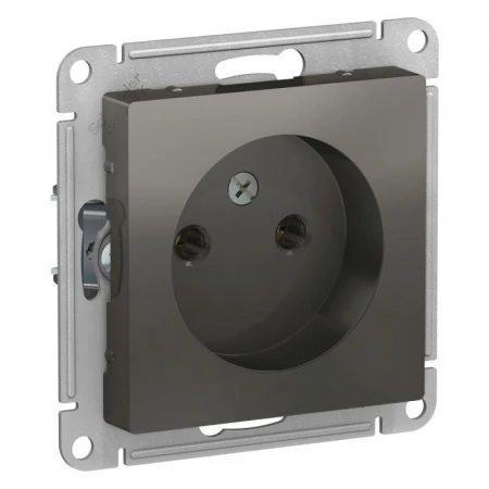 Розетка 2К Systeme Electric AtlasDesign 16A 250V сталь ATN000941