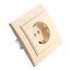 Розетка 2P+PE Stekker Эрна со шторками слоновая кость PST16-9010-02 39236 Розетка 2P+PE Stekker Эрна со шторками слоновая кость PST16-9010-02 39236