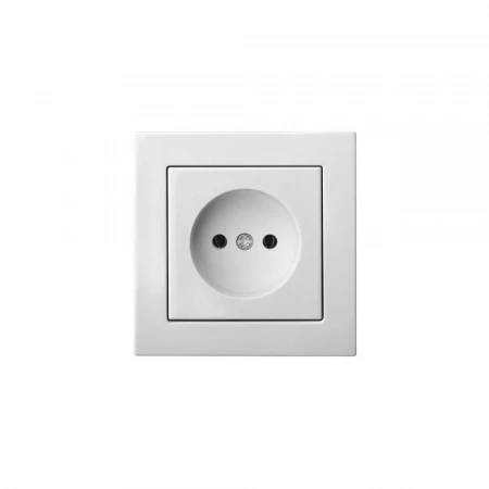 Розетка 2P Liregus Epsilon белый 28-015