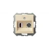 Розетка HDMI/TV оконечная Liregus Epsilon бежевый 28-0851 Розетка HDMI/TV оконечная Liregus Epsilon бежевый 28-0851