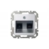 Розетка RJ45/RJ11 Liregus Epsilon серебро 28-185 Розетка RJ45/RJ11 Liregus Epsilon серебро 28-185