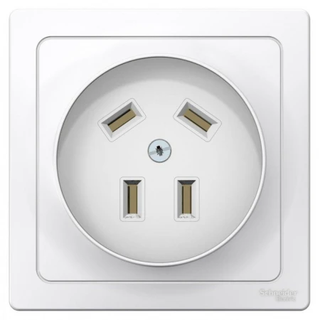 Розетка силовая 2К+З Systeme Electric Blanca 32A 440V белая BLNSR003241