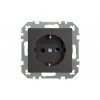 Розетка 2P Liregus Retro со шторками черный матовый 29-225 Розетка 2P Liregus Retro со шторками черный матовый 29-225