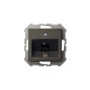 Розетка RJ45 Liregus Epsilon антрацит 28-1155 Розетка RJ45 Liregus Epsilon антрацит 28-1155