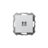 Розетка 2xUSB Liregus Epsilon белый 28-0352 Розетка 2xUSB Liregus Epsilon белый 28-0352