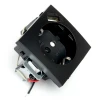 Розетка 2P+PE Stekker Эрна с USB черный PST16-9111-03 49155