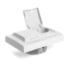 Розетка 2-местная 2P+PE Stekker Эрна с крышкой белый PST16-9015-01 49139 Розетка 2-местная 2P+PE Stekker Эрна с крышкой белый PST16-9015-01 49139