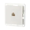 Розетка LK Studio компьютерная RJ-45 кат. 5е с накладкой (белый) LK80 846104-1 Розетка LK Studio компьютерная RJ-45 кат. 5е с накладкой (белый) LK80 846104-1