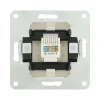 Розетка LK Studio компьютерная RJ-45 кат. 5е с накладкой (белый) LK80 846104-1 Розетка LK Studio компьютерная RJ-45 кат. 5е с накладкой (белый) LK80 846104-1