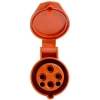 Розетка переносная 3P+PE Stekker с крышкой красный RST16-214-44 49440