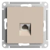 Розетка компьютерная RJ45 Systeme Schneider AtlasDesign кат. 5Е песочный ATN001283
