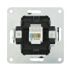 Розетка LK Studio компьютерная RJ-45 кат. 5е с накладкой (серебристый металлик) LK80 846103-1 Розетка LK Studio компьютерная RJ-45 кат. 5е с накладкой (серебристый металлик) LK80 846103-1