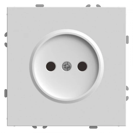 Розетка 2P Stekker Эмили со шторками белый фарфор RST16-5109-01 49876