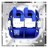 Розетка компьютерная встраиваемая Voltum S70 двойная RJ45+RJ45 кат.6, (кашемир) VLS060203 Розетка компьютерная встраиваемая Voltum S70 двойная RJ45+RJ45 кат.6, (кашемир) VLS060203