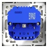 Розетка встраиваемая Voltum S70 с заземлением и защитными шторками, 16А, с USB, A+A, (шелк) VLS040404 Розетка встраиваемая Voltum S70 с заземлением и защитными шторками, 16А, с USB, A+A, (шелк) VLS040404