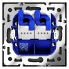 Розетка компьютерная встраиваемая Voltum S70 двойная RJ45+RJ45 кат.6, (титан) VLS060206 Розетка компьютерная встраиваемая Voltum S70 двойная RJ45+RJ45 кат.6, (титан) VLS060206