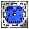 Розетка встраиваемая Voltum S70 с заземлением 16А, (черный матовый) VLS040108 Розетка встраиваемая Voltum S70 с заземлением 16А, (черный матовый) VLS040108