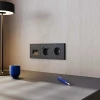 Розетка встраиваемая Voltum S70 с заземлением и защитными шторками, 16А, с USB, A+С, (черный матовый VLS040508 Розетка встраиваемая Voltum S70 с заземлением и защитными шторками, 16А, с USB, A+С, (черный матовый VLS040508