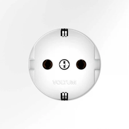 Розетка встраиваемая Voltum S70 с заземлением 16А, (белый матовый) VLS040102