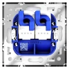 Розетка компьютерная встраиваемая Voltum S70 двойная RJ45+RJ45 кат.6, (белый глянцевый) VLS060201 Розетка компьютерная встраиваемая Voltum S70 двойная RJ45+RJ45 кат.6, (белый глянцевый) VLS060201