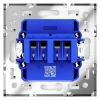 Розетка акустическая встраиваемая Voltum S70 4-местная, (белый глянцевый) VLS060301 Розетка акустическая встраиваемая Voltum S70 4-местная, (белый глянцевый) VLS060301