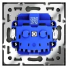 Розетка встраиваемая Voltum S70 с заземлением 16А, (титан) VLS040106 Розетка встраиваемая Voltum S70 с заземлением 16А, (титан) VLS040106