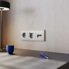 Розетка встраиваемая Voltum S70 с заземлением 16А, (шелк) VLS040104 Розетка встраиваемая Voltum S70 с заземлением 16А, (шелк) VLS040104
