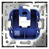 Розетка компьютерная встраиваемая Voltum S70 RJ45 кат.6, (сталь) VLS060105
