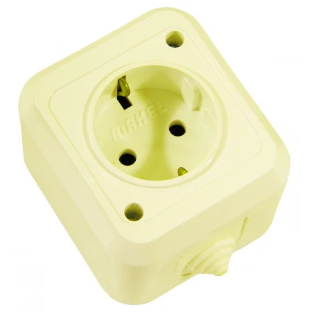 Розетка с заземлением Makel 18208