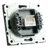 Розетка компьютерная 1-местная RJ-45 (механизм), STEKKER, серия Эмили, RST00-5117-05, черный уголь, soft touch 49847 Розетка компьютерная 1-местная RJ-45 (механизм), STEKKER, серия Эмили, RST00-5117-05, черный уголь, soft touch 49847