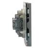 Розетка компьютерная 1-местная RJ-45 (механизм), STEKKER, серия Эмили, RST00-5117-05, черный уголь, soft touch 49847 Розетка компьютерная 1-местная RJ-45 (механизм), STEKKER, серия Эмили, RST00-5117-05, черный уголь, soft touch 49847