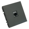 Розетка компьютерная 1-местная RJ-45 (механизм), STEKKER, серия Эмили, RST00-5117-05, черный уголь, soft touch 49847 Розетка компьютерная 1-местная RJ-45 (механизм), STEKKER, серия Эмили, RST00-5117-05, черный уголь, soft touch 49847