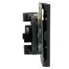 Розетка TV + компьютерная RJ-45 (механизм), STEKKER, RST00-5106-05, серия Эмили, черный уголь, soft touch 49846 Розетка TV + компьютерная RJ-45 (механизм), STEKKER, RST00-5106-05, серия Эмили, черный уголь, soft touch 49846