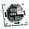 Розетка TV + компьютерная RJ-45 (механизм), STEKKER, RST00-5106-05, серия Эмили, черный уголь, soft touch 49846 Розетка TV + компьютерная RJ-45 (механизм), STEKKER, RST00-5106-05, серия Эмили, черный уголь, soft touch 49846