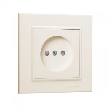Розетка Makel б/з (Керамика) СП Karea 16А IP20 крем. 56010002
