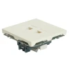 Розетка компьютерная 2-местная RJ-45 (механизм), STEKKER, серия Эмили, RST00-5111-01, белый фарфор, soft touch 49874 Розетка компьютерная 2-местная RJ-45 (механизм), STEKKER, серия Эмили, RST00-5111-01, белый фарфор, soft touch 49874