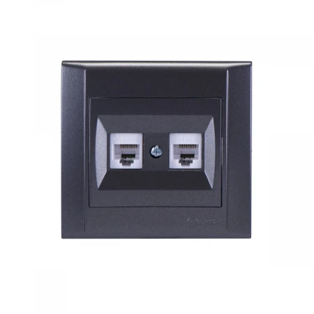 Розетка комп. двойная cat 5 Makel Defne 42050036