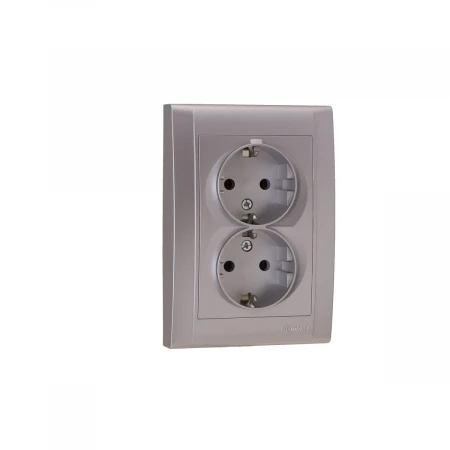 Розетка двойная с/з ( новый дизайн) Makel Defne 42065057