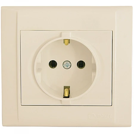Розетка Makel с/з (Керамика) СП Defne 16А IP20 крем. 42010008