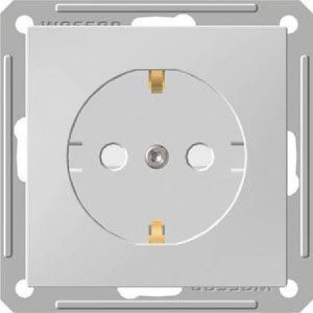 Розетка 2К+З Systeme Electric W59 16A 250V со шторками белая RS16-152-1-86