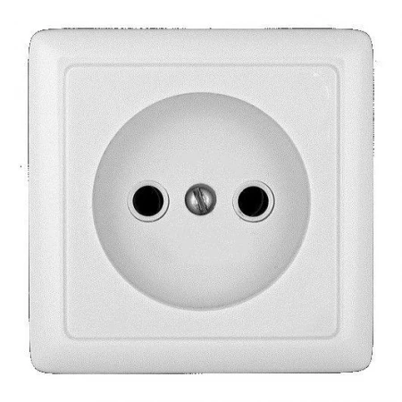 Розетка 2К Systeme Electric Хит 16A 250V белая RA10-131-B