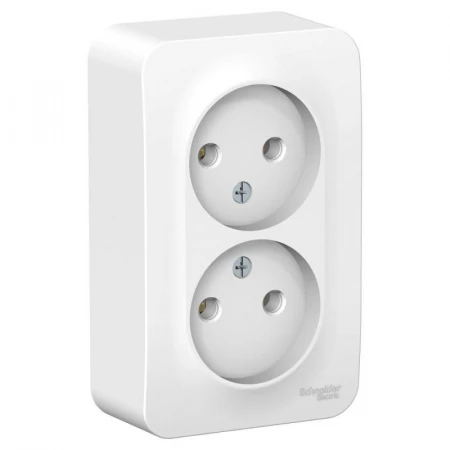 Розетка двойная 2К Systeme Electric Blanca 16A 250V белая BLNRA000201