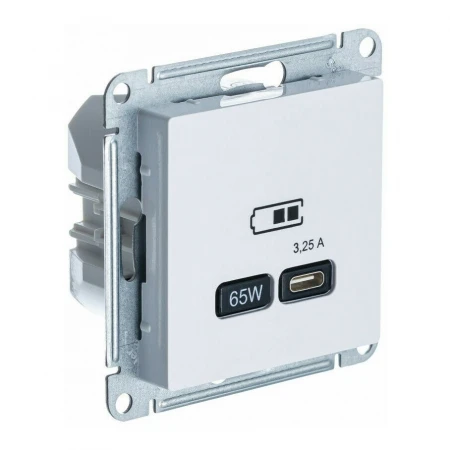 Розетка USB Systeme Electric AtlasDesign тип C белый ATN000127