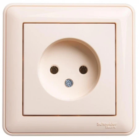 Розетка 2К Systeme Electric W59 16A 250V слоновая кость RS16-153-28