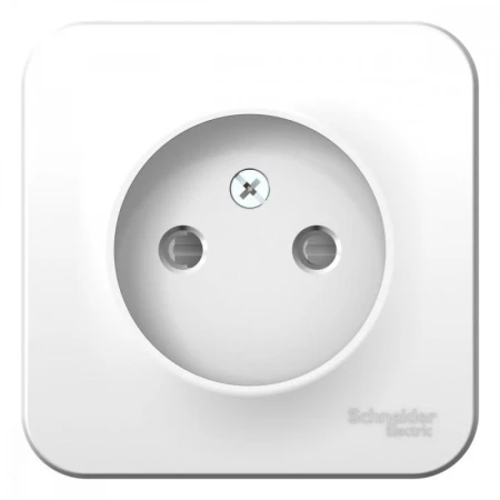 Розетка 2К Systeme Electric Blanca 16A 250V со шторками белая BLNRA001111