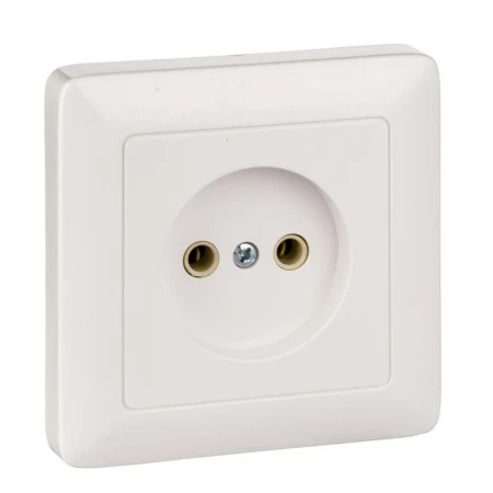Розетка 2К Systeme Electric Хит 16A 250V белая RS10-132-B